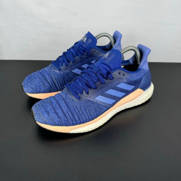 Adidas Solar Glide Boost Mystery Ink Low Running Shoes Ladies Size 9 - Picture 1 of 11